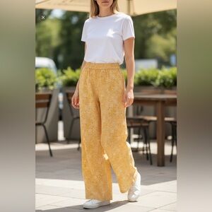 Yellow Floral Palazo